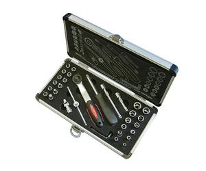 Faithfull 1/4in Drive 33 Piece Metric Socket & Accessory Set FAISOC1433M