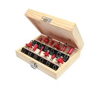 Faithfull 1/4In Tct Router Bit Set, 12 Piece Fairbs12