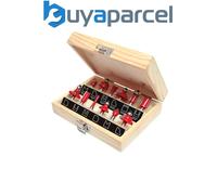 Faithfull 1/4in TCT Router Bit Set, 12 Piece FAIRBS12
