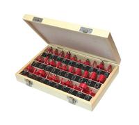 Faithfull 1/4In Tct Router Bit Set, 30 Piece Fairbs30