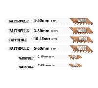 Faithfull 10 Piece Jigsaw Blade Set