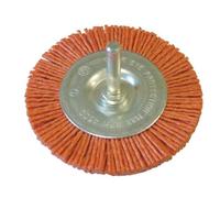 Faithfull 100 x 6mm Nylon Wheels Flat with Shank