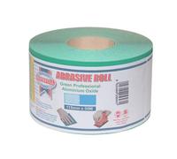 Faithfull 115mm Green Aluminium Oxide Paper Roll Multi Colour (50M Length 80G)