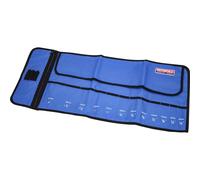 Faithfull Chisel Roll 12 Pocket, Blue, FAICR12, Approximate size: 32 x 68cm