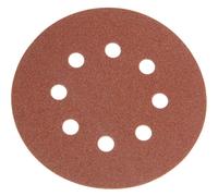 Faithfull 710991 Hook & Loop Sanding Disc Did3 Holed 125Mm X 240G (Pack 25)
