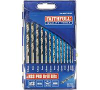 Faithfull 13 Piece HSS Drill Bit Set