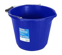 Faithfull 14 Litre (3 Gallon) Blue Industrial Builders Bucket, Heavy Duty & Weather Resistant