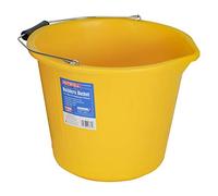 Faithfull 14 Litre (3 Gallon) Yellow Builders Bucket with Reinforced Base