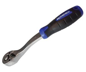 Faithfull 148014W Ratchet Handle Quick-Release 72 Teeth 1/4In Drive Faisocrat14N