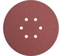 Faithfull 150mm Hook and Loop Sanding Discs 150mm Coarse Pack of 5