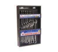 Faithfull 18-Piece Chrome Vanadium Combination Spanner Set For Professionals