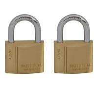 Faithfull Brass Padlock Keyed Alike 2 x 40mm FAIPLB40KA