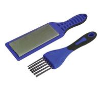 2 Piece File Card Brush Kit
