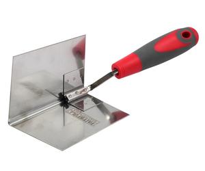 Faithfull 206154010 Internal Corner Trowel Stainless Steel Soft Grip Handle 4 X 3 X 3In