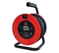 Faithfull 20M Open Drum Cable Reel 240V 13 Amp 2 Socket Fppcr20M Xms24Cable20