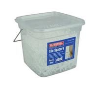 Faithfull 3-1000 Tile Spacer Long Leg 3mm (Tub 1000) Faitlsp31000