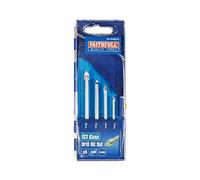Faithfull 3 - 6mm Tile and Glass Drill Bit (Set of 4)