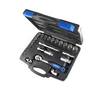 Faithfull 3/8"D Metric Socket Set 26pc Single Hex Standard Length FAISOC3826MQ