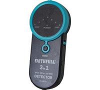 Faithfull FAIDET31 3-in-1 Detector Stud, Metal & Live Wire