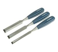 Faithfull Blue B/E Chisel set(3) Blister Carded