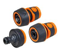 Faithfull 3/4In Plastic Hose Fittings Kit 3 Piece
