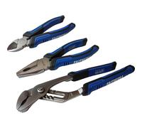Faithfull FAIPLSET3N Soft Grip Pliers Set, 3 Piece