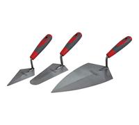 Faithfull Soft Grip Trowel Set 3 Piece