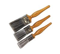 Faithfull 3 Piece Superflow Synthetic Wood-Grip Paint Brush Set, FAIPBSYSET3