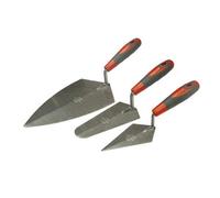 Faithfull Soft Grip Trowel Set 3 Piece