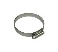 Faithfull 3 Stainless Steel Hose Clip 55 - 70Mm in Silver Faithfull Silver