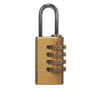 Faithfull Brass Combination Padlock 4-digit 20mm Standard