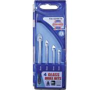 Faithfull Tile & Glass Drill Bit Set Of 4 (3-6Mm)