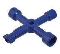 Faithfull 4-Way Services Utility Meter Key