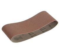 Faithfull 457X75mm Cloth Sanding Belts - Pack Of 3, 80G For Wood And Metal