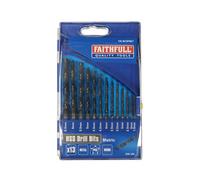 Faithfull HSS Drill Bit Set - 13 Piece (1.5-6.5 mm)