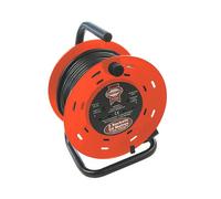 Faithfull 50M Open Drum Cable Reel 240 Volt 50 Metre 13 Amp 2 Socket Fppcr50M