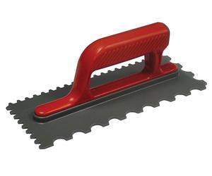 Faithfull 5203030600 Notched Trowel V 4Mm & Round 7Mm Plastic Handle 11 X 4.1/2In