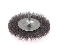Faithfull 5310006130 Wire Brush 100mm X 6mm Shank, 0.30 Wire Faiwbs100C