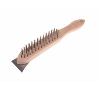 Faithfull 580/4S Lightweight Scratch Brush With Scraper - 4 Row Fai5804S