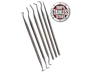 FAITHFULL 6 Pce Stainless Steel Picks,Carvers, Seal,Gasket Puller Set FAIPICKSET