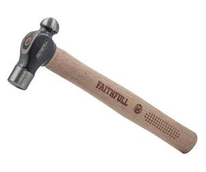 Faithfull 60411392 Fsc Hickory Ball Pein Hammer 340G (3/4 Lb) Faibph12Fsc