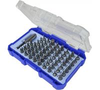 Faithfull FAISBSET61 61 Piece Screwdriver Bit Set Including, Slotted, Pozidriv, Phillips, Hex, Star (Torx), Tamperproof, Hex Security and Spanner Drive. Plus 1/4in Magnetic Bit Adaptor