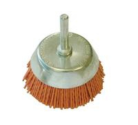 Faithfull Cup Brush 65 x 6mm Nylon Wheels with Shank