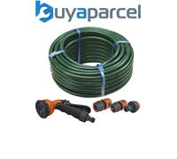 Faithfull FAIHOSE30AV PVC Reinforced Hose 30 Metre Fittings & Spray Gun