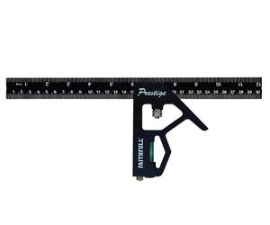 Faithfull 717L12 Prestige Combination Square Black Aluminium 300Mm (12In)