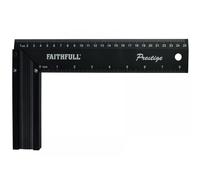 Faithfull Prestige Try Square Black Aluminium 250mm