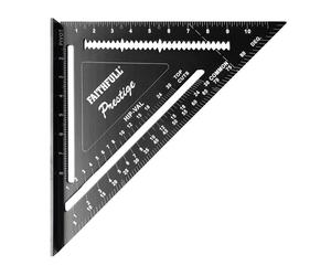 Faithfull 744212 Prestige Quick Square Black Aluminium 300Mm (12In)
