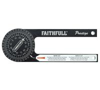 Faithfull Prestige Mitre Saw Protractor Black Aluminium