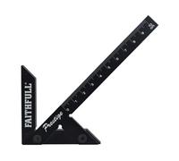 Faithfull 75R100 Prestige Centre Finder Gauge Black Aluminium 100mm Faicsq10Cnc