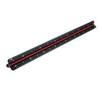 Faithfull 78L030 Prestige Tri-Scale Engineer Rule Black Aluminium 300mm